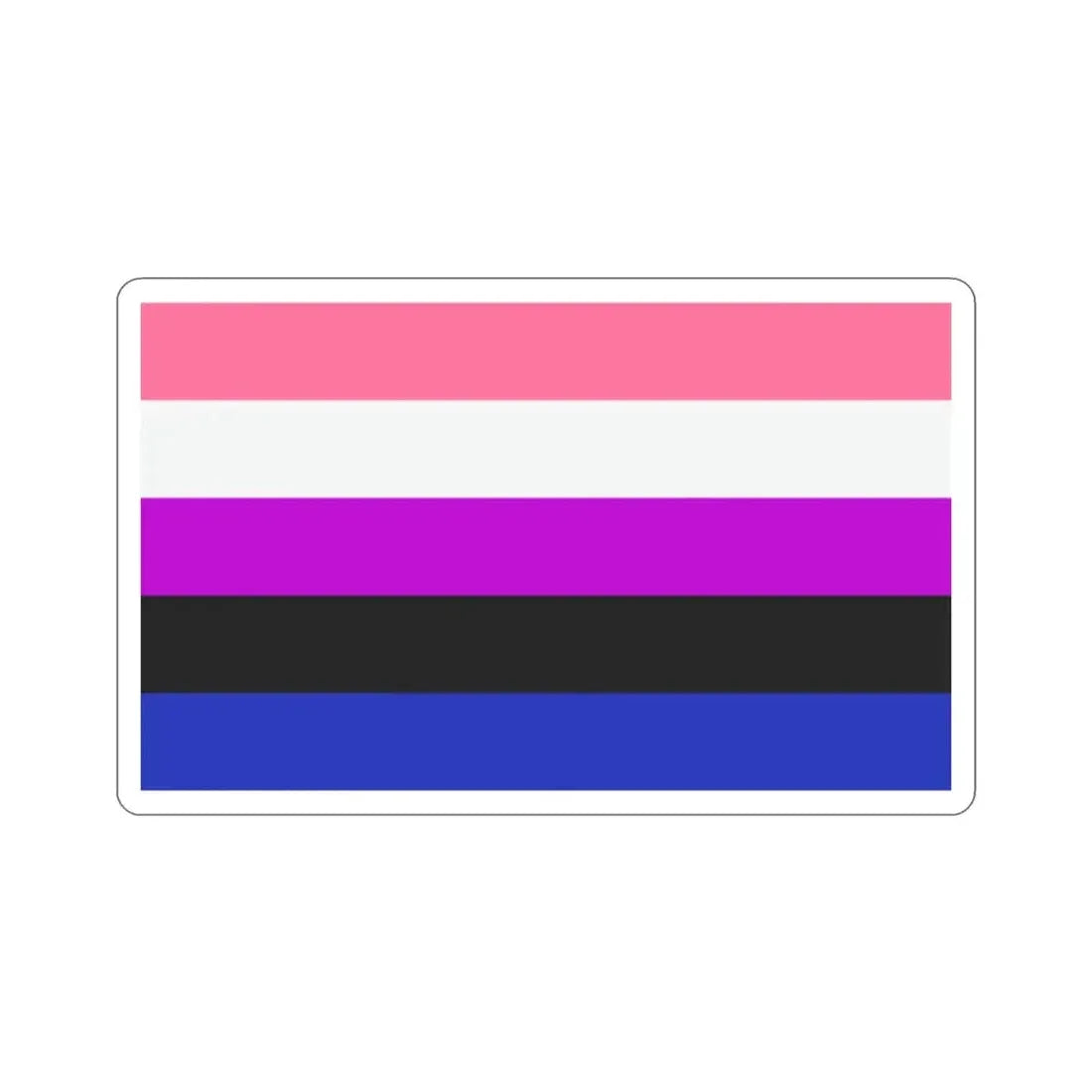 Genderfluidity Pride Flag STICKER Vinyl Die-Cut Decal - The Sticker Space