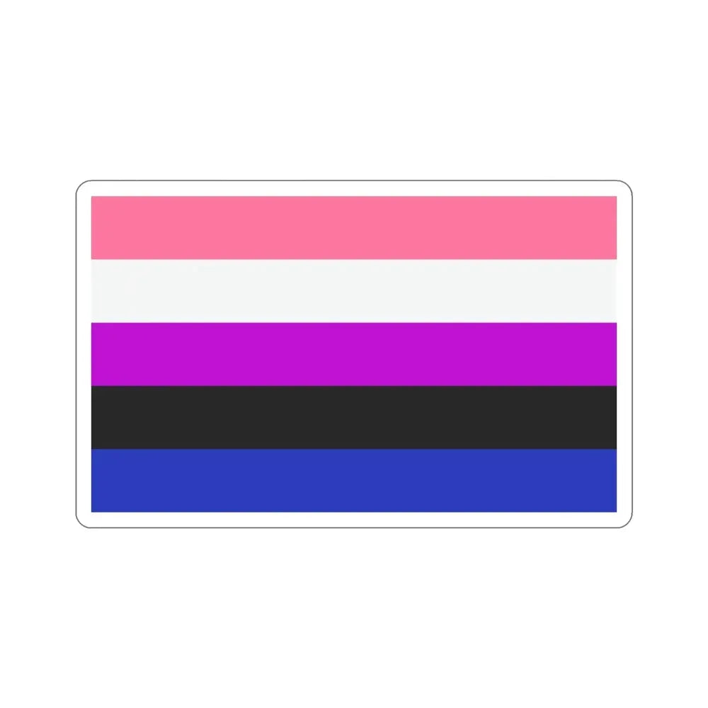 Genderfluidity Pride Flag STICKER Vinyl Die-Cut Decal - The Sticker Space
