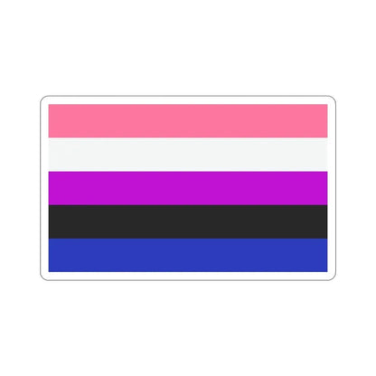 Genderfluidity Pride Flag STICKER Vinyl Die-Cut Decal - The Sticker Space