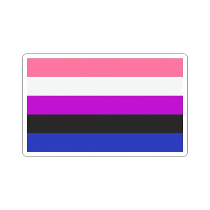 Genderfluidity Pride Flag STICKER Vinyl Die-Cut Decal - The Sticker Space