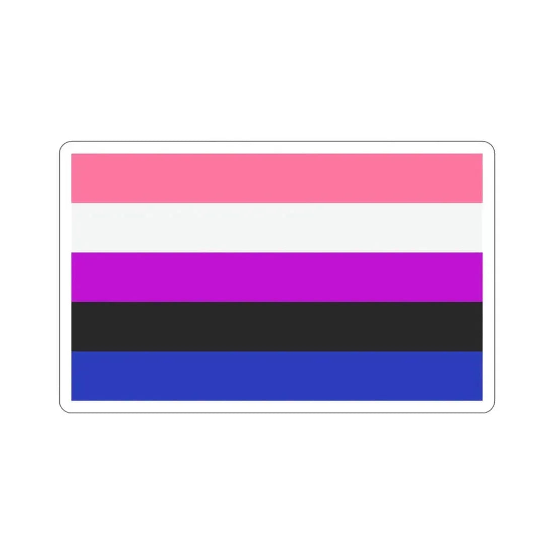 Genderfluidity Pride Flag STICKER Vinyl Die-Cut Decal - The Sticker Space