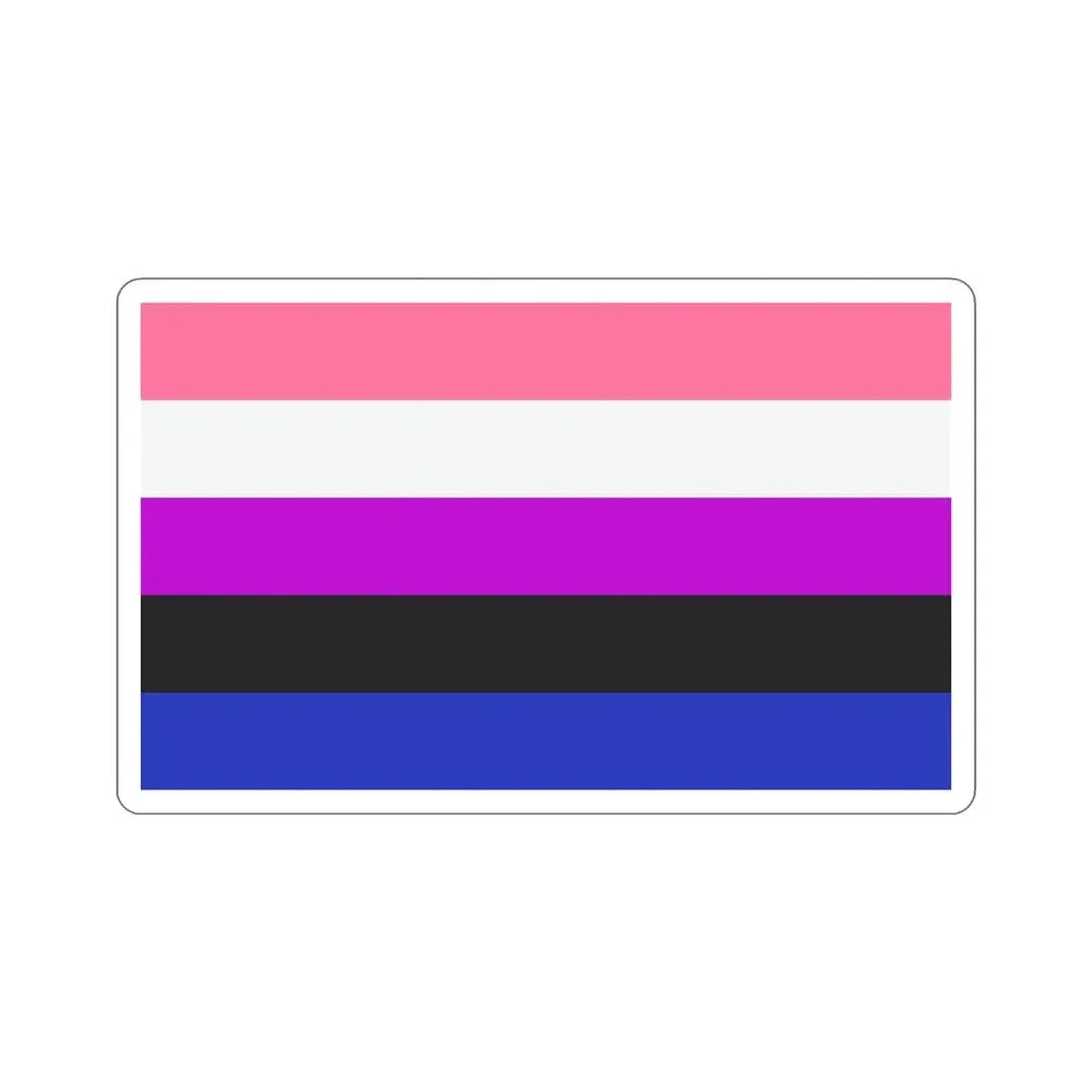 Genderfluidity Pride Flag STICKER Vinyl Die-Cut Decal - The Sticker Space