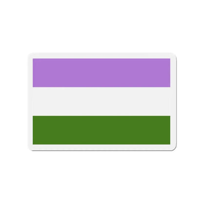 Genderqueer Pride Flag - Refrigerator Magnet 2 Inch - The Sticker Space