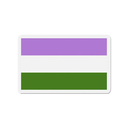 Genderqueer Pride Flag - Refrigerator Magnet 3 Inch - The Sticker Space