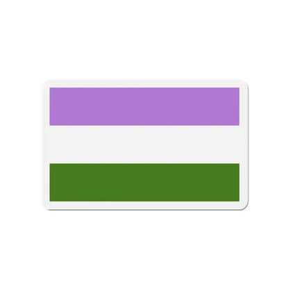 Genderqueer Pride Flag - Refrigerator Magnet 4 Inch - The Sticker Space
