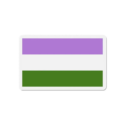 Genderqueer Pride Flag - Refrigerator Magnet 5 Inch - The Sticker Space