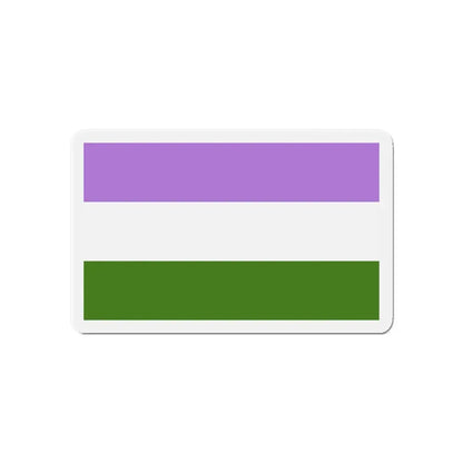 Genderqueer Pride Flag - Refrigerator Magnet 6 Inch - The Sticker Space