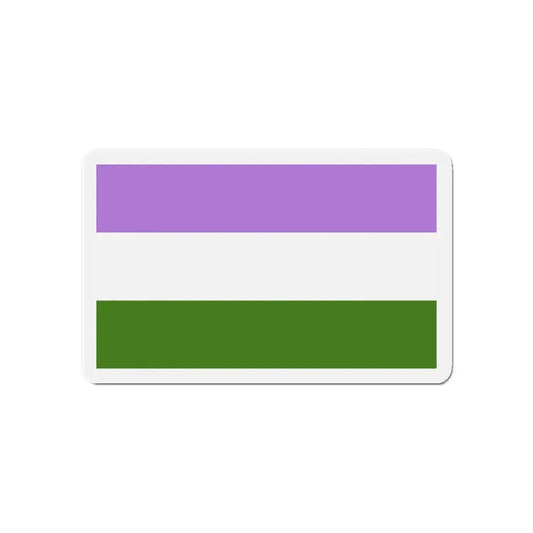 Genderqueer Pride Flag - Refrigerator Magnet 6 Inch - The Sticker Space
