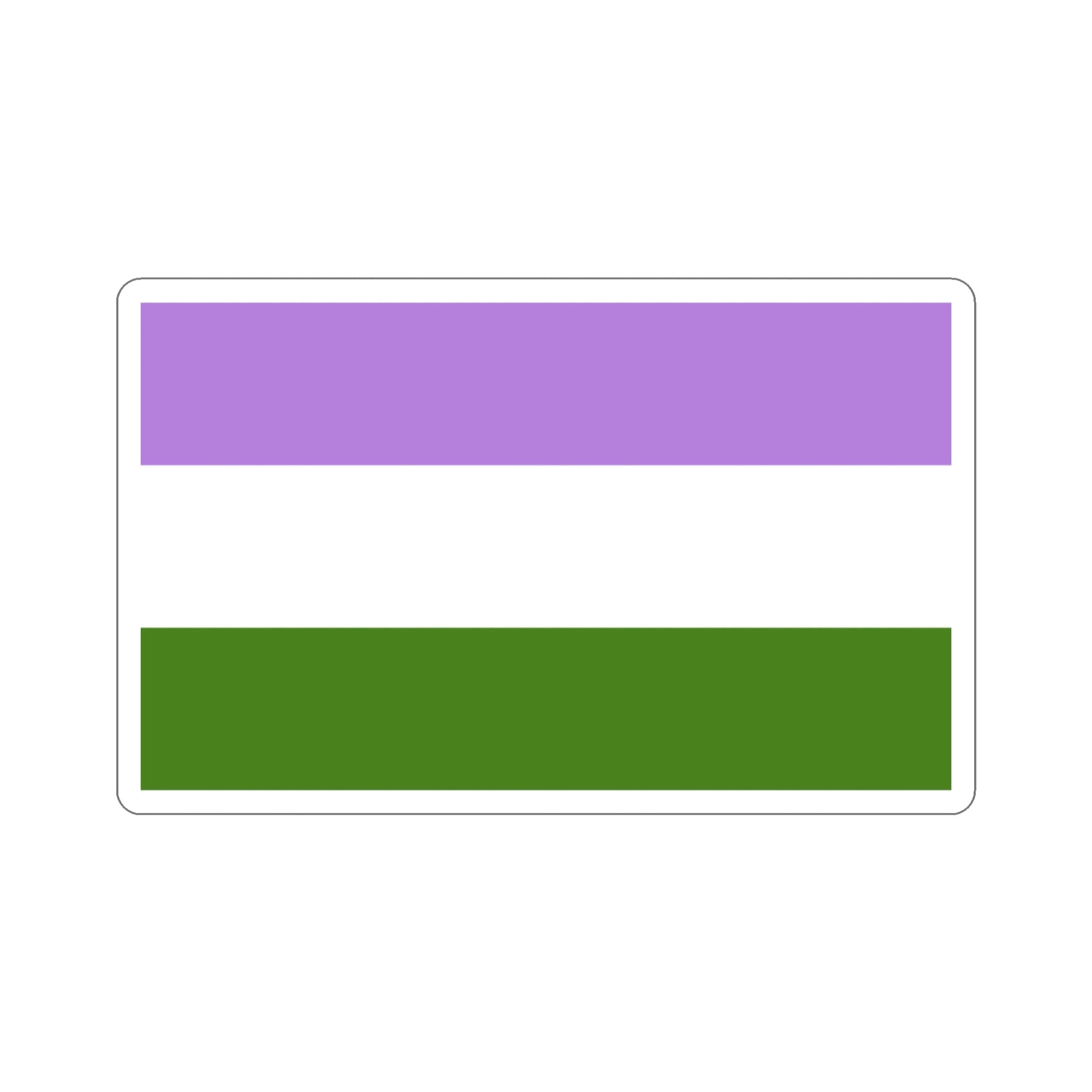 Genderqueer Pride Flag STICKER Vinyl Die-Cut Decal-3 Inch-The Sticker Space