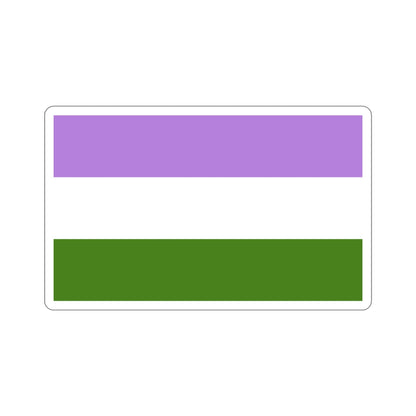 Genderqueer Pride Flag STICKER Vinyl Die-Cut Decal-4 Inch-The Sticker Space