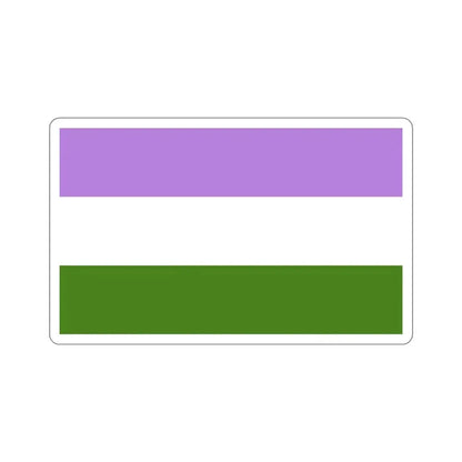 Genderqueer Pride Flag STICKER Vinyl Die-Cut Decal 4 Inch - The Sticker Space