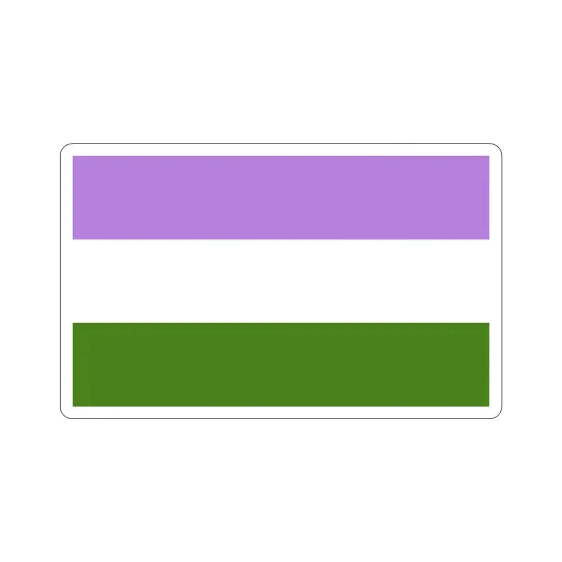 Genderqueer Pride Flag STICKER Vinyl Die-Cut Decal 5 Inch - The Sticker Space