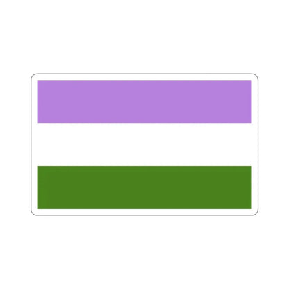 Genderqueer Pride Flag STICKER Vinyl Die-Cut Decal 5 Inch - The Sticker Space