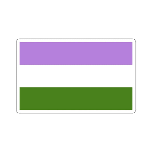 Genderqueer Pride Flag STICKER Vinyl Die-Cut Decal-6 Inch-The Sticker Space