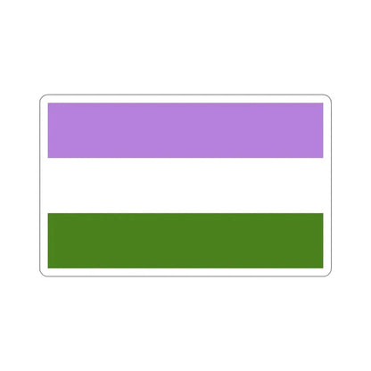 Genderqueer Pride Flag STICKER Vinyl Die-Cut Decal 6 Inch - The Sticker Space