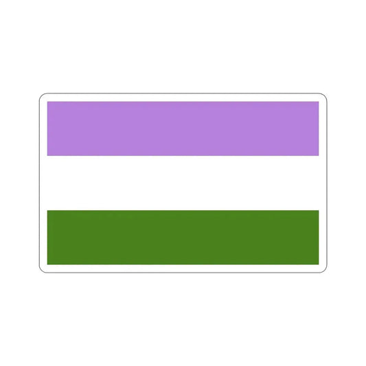 Genderqueer Pride Flag STICKER Vinyl Die-Cut Decal 6 Inch - The Sticker Space