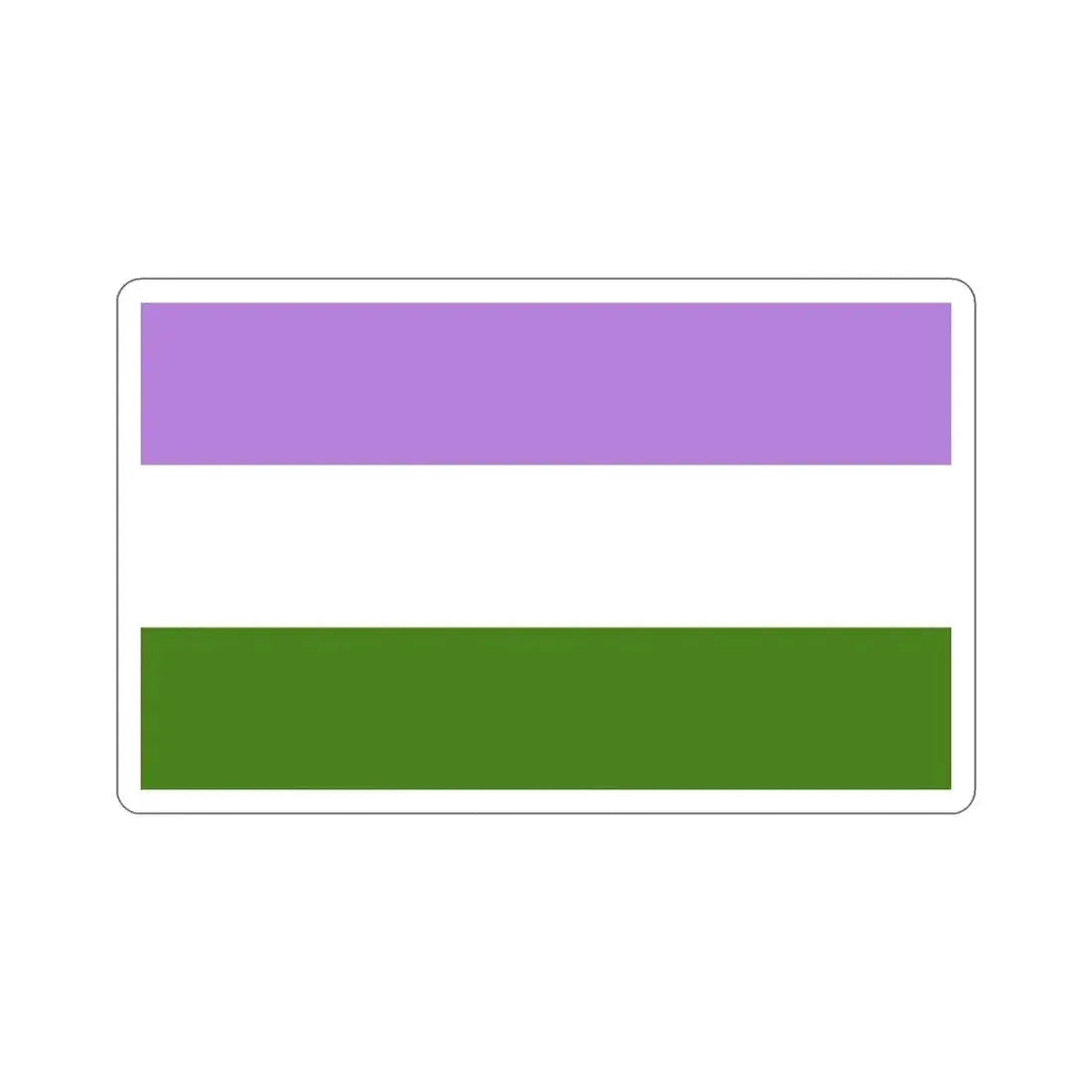 Genderqueer Pride Flag STICKER Vinyl Die-Cut Decal - The Sticker Space