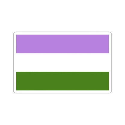 Genderqueer Pride Flag STICKER Vinyl Die-Cut Decal - The Sticker Space