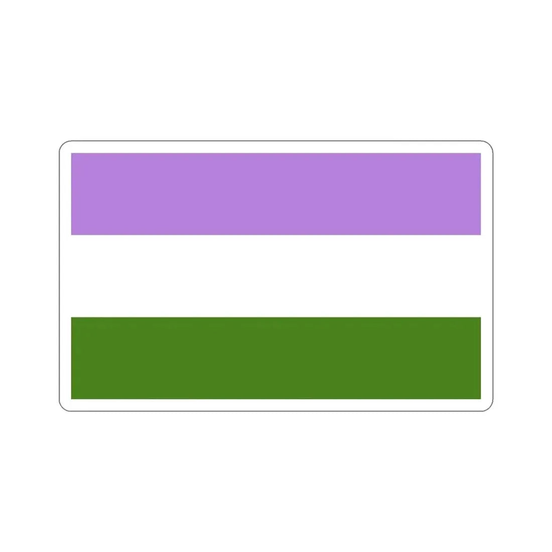 Genderqueer Pride Flag STICKER Vinyl Die-Cut Decal - The Sticker Space