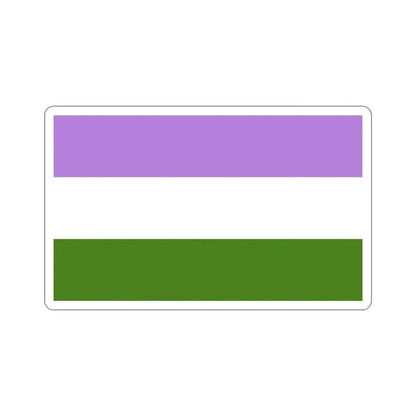 Genderqueer Pride Flag STICKER Vinyl Die-Cut Decal - The Sticker Space