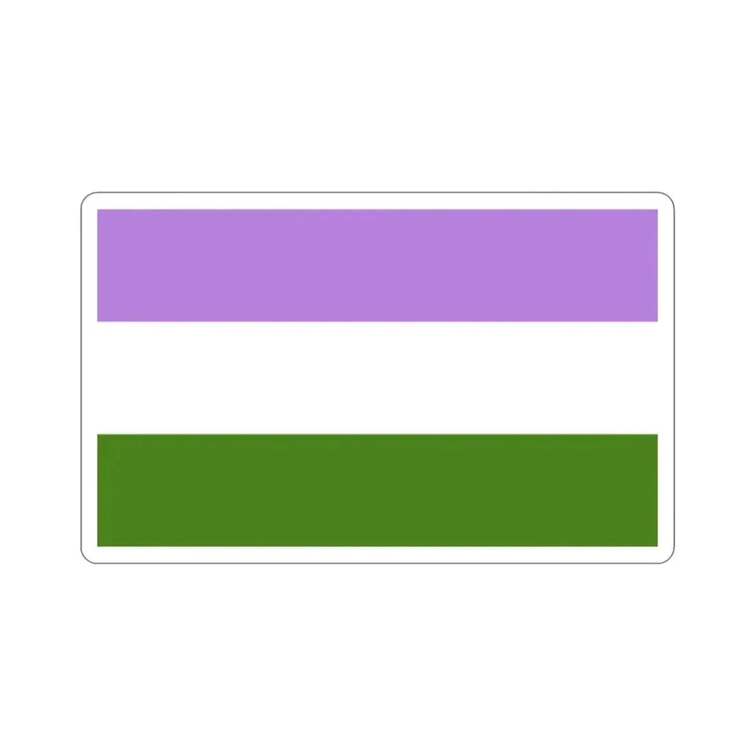 Genderqueer Pride Flag STICKER Vinyl Die-Cut Decal - The Sticker Space