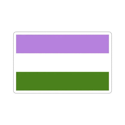 Genderqueer Pride Flag STICKER Vinyl Die-Cut Decal - The Sticker Space