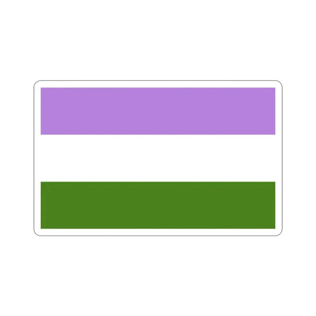 Genderqueer Pride Flag STICKER Vinyl Die-Cut Decal - The Sticker Space