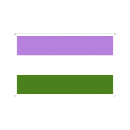 Genderqueer Pride Flag STICKER Vinyl Die-Cut Decal - The Sticker Space