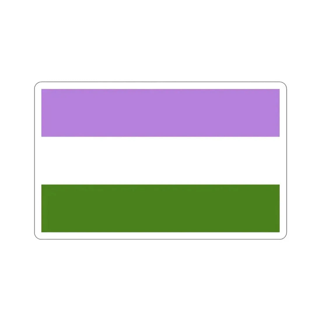 Genderqueer Pride Flag STICKER Vinyl Die-Cut Decal - The Sticker Space