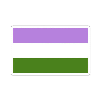 Genderqueer Pride Flag STICKER Vinyl Die-Cut Decal - The Sticker Space