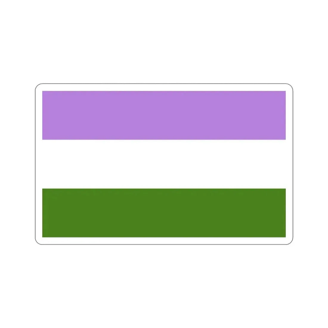 Genderqueer Pride Flag STICKER Vinyl Die-Cut Decal - The Sticker Space