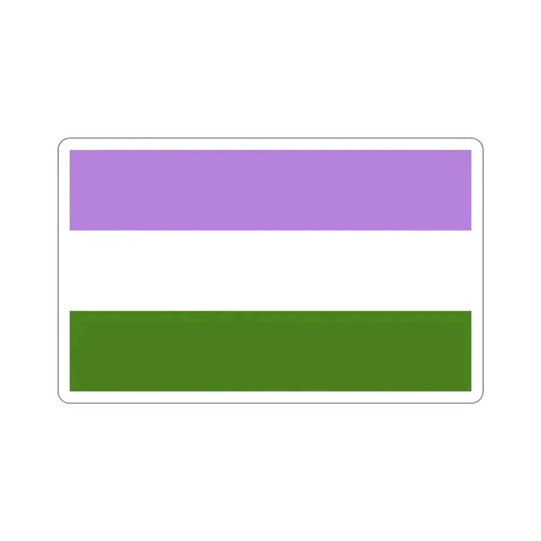 Genderqueer Pride Flag STICKER Vinyl Die-Cut Decal - The Sticker Space