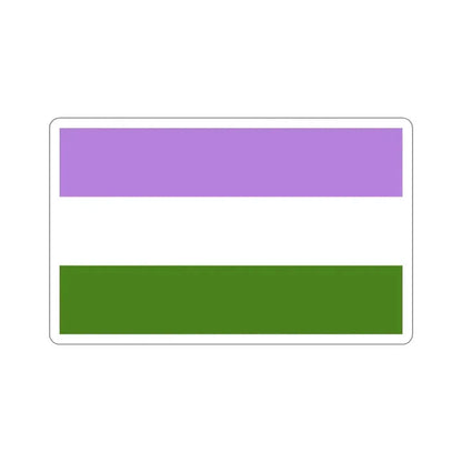 Genderqueer Pride Flag STICKER Vinyl Die-Cut Decal - The Sticker Space