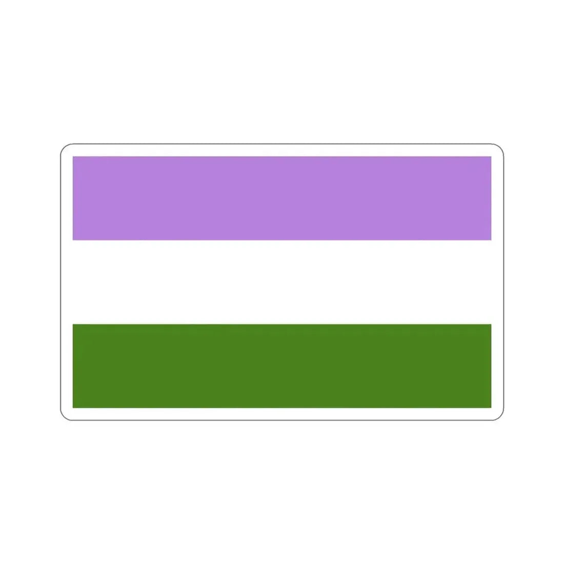 Genderqueer Pride Flag STICKER Vinyl Die-Cut Decal - The Sticker Space