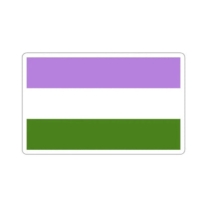 Genderqueer Pride Flag STICKER Vinyl Die-Cut Decal - The Sticker Space