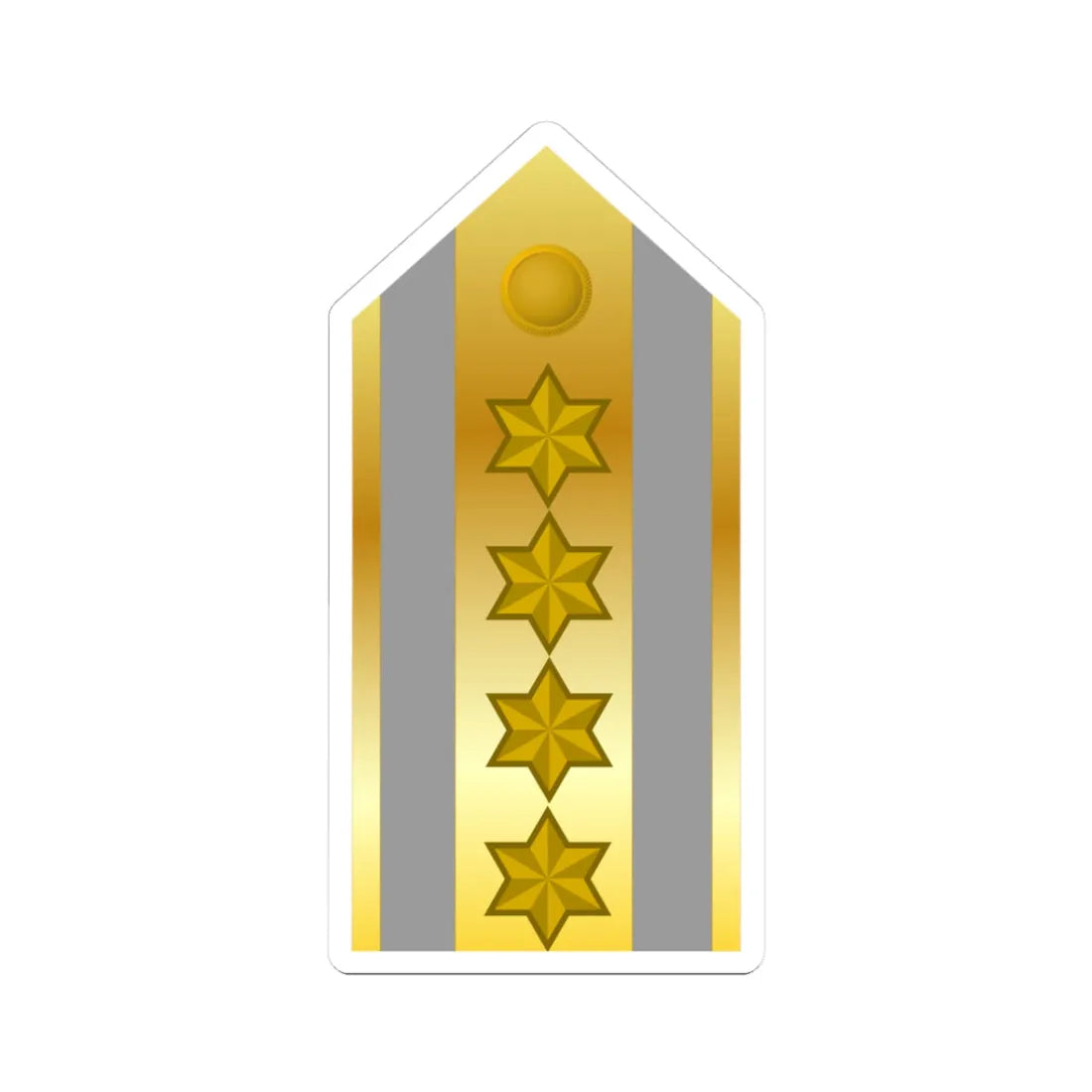 GenEjercitoEB (Bolivia) (Military Rank) STICKER Vinyl Kiss-Cut Decal 3 Inch White - The Sticker Space