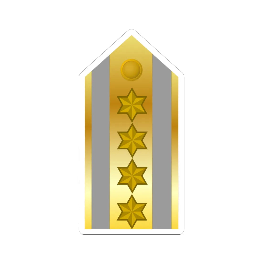 GenEjercitoEB (Bolivia) (Military Rank) STICKER Vinyl Kiss-Cut Decal 4 Inch White - The Sticker Space