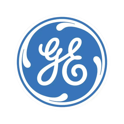 General Electric Company (Logo) STICKER Vinyl Kiss-Cut Decal 2 Inch White - The Sticker Space