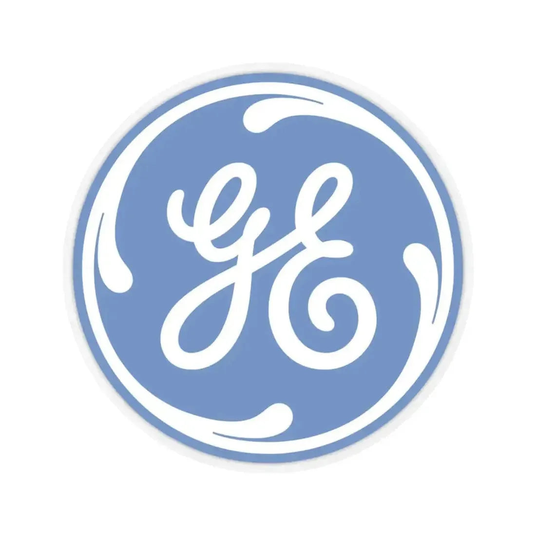 General Electric Company (Logo) STICKER Vinyl Kiss-Cut Decal 3 Inch Transparent - The Sticker Space