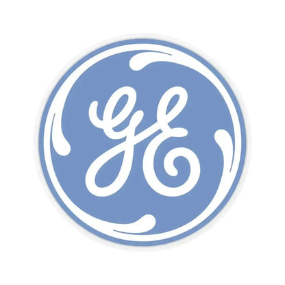 General Electric Company (Logo) STICKER Vinyl Kiss-Cut Decal 3 Inch Transparent - The Sticker Space