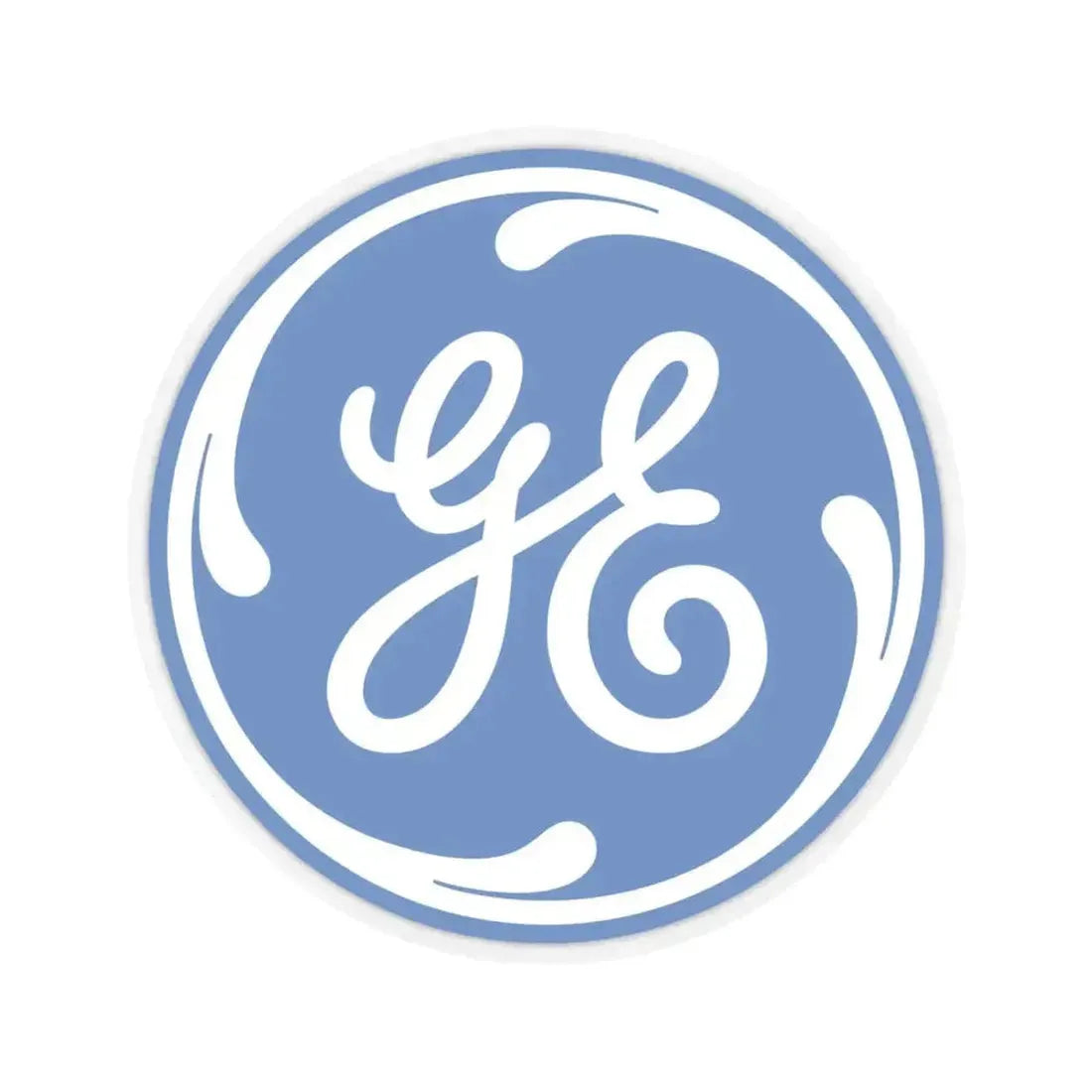 General Electric Company (Logo) STICKER Vinyl Kiss-Cut Decal 4 Inch Transparent - The Sticker Space