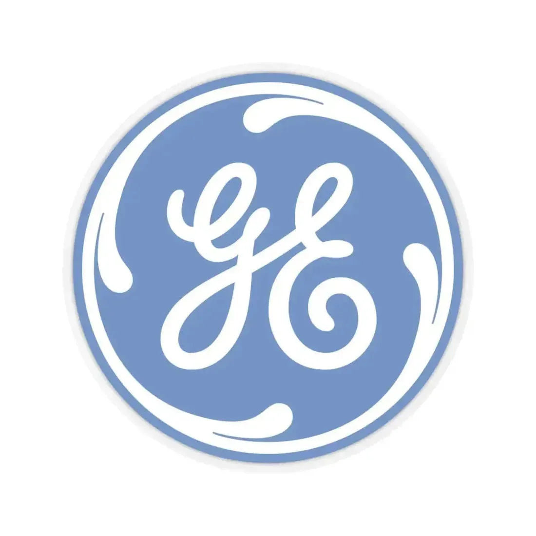 General Electric Company (Logo) STICKER Vinyl Kiss-Cut Decal 6 Inch Transparent - The Sticker Space