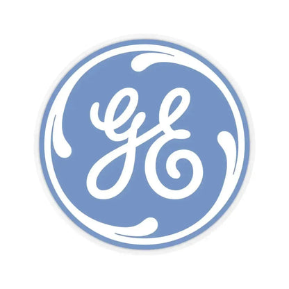 General Electric Company (Logo) STICKER Vinyl Kiss-Cut Decal 6 Inch Transparent - The Sticker Space
