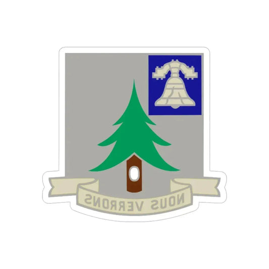 General Equipment Test Activity (U.S. Army) REVERSE PRINT Transparent Die-Cut STICKER 6 Inch Die-Cut Transparent - The Sticker Space