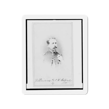 General Gustav Heinrichs, Union Officer, Half-Length Portrait, Facing Front (U.S. Civil War) Refrigerator Magnet 3 Inch Die-Cut - The Sticker Space