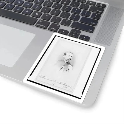 General Gustav Heinrichs, Union Officer, Half-Length Portrait, Facing Front (U.S. Civil War) STICKER Vinyl Kiss-Cut Decal - The Sticker Space