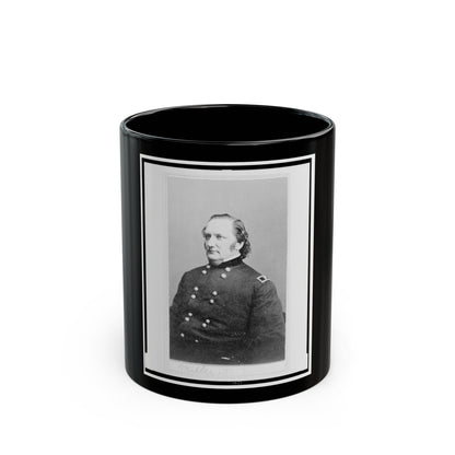 General Josiah Miller, Inspector General, Half-Length Portrait, Seated, Facing Left (U.S. Civil War) Black Coffee Mug-11oz-The Sticker Space