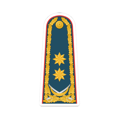 General leytenant AzDSX rəisi (Azerbaijan) (Military Rank) STICKER Vinyl Kiss-Cut Decal 3 Inch White - The Sticker Space