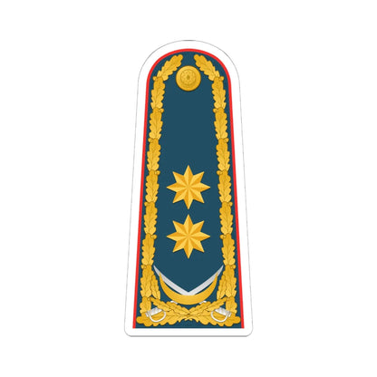 General leytenant AzDSX rəisi (Azerbaijan) (Military Rank) STICKER Vinyl Kiss-Cut Decal 6 Inch White - The Sticker Space