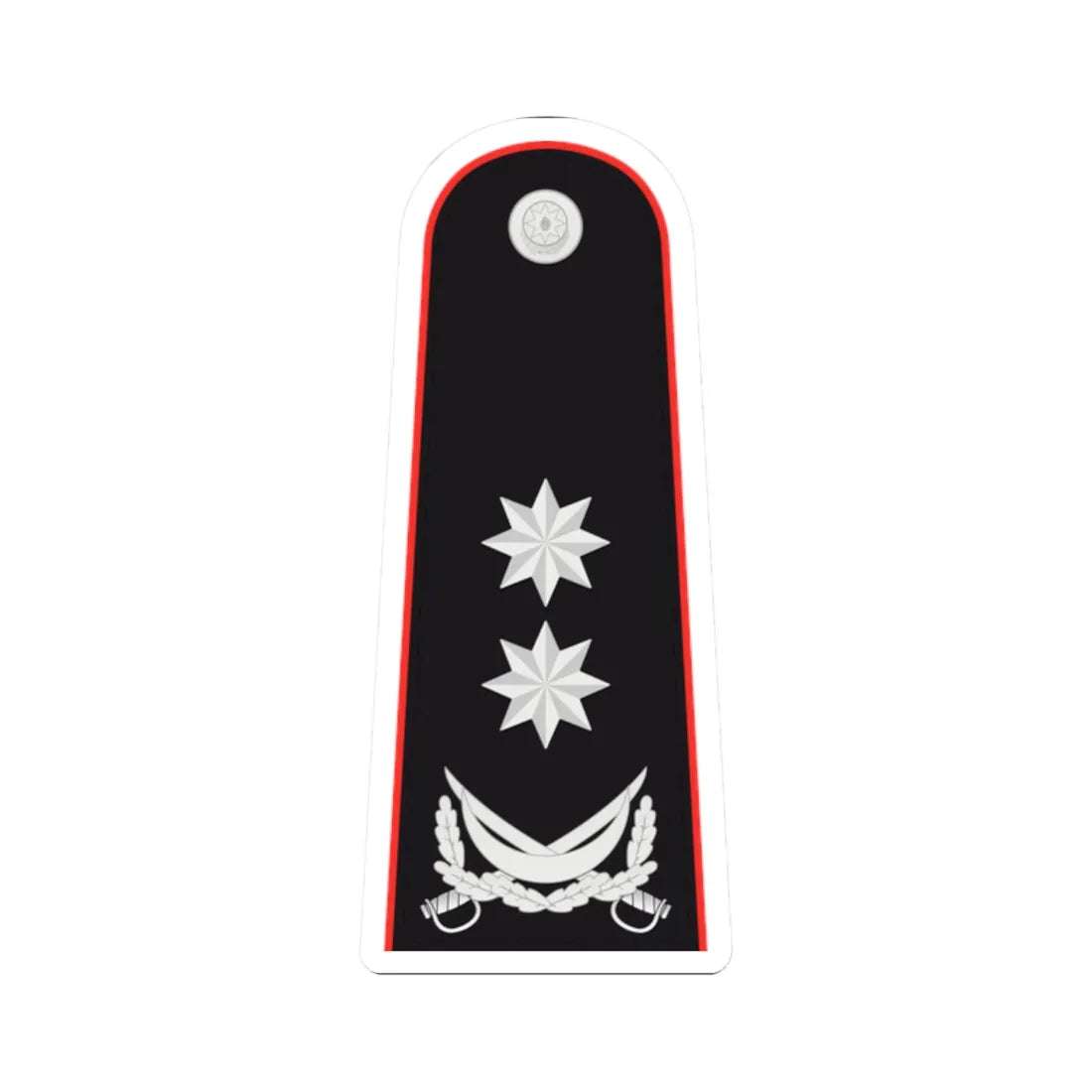 General leytenant AzDTX (Azerbaijan) (Military Rank) STICKER Vinyl Kiss-Cut Decal 2 Inch White - The Sticker Space